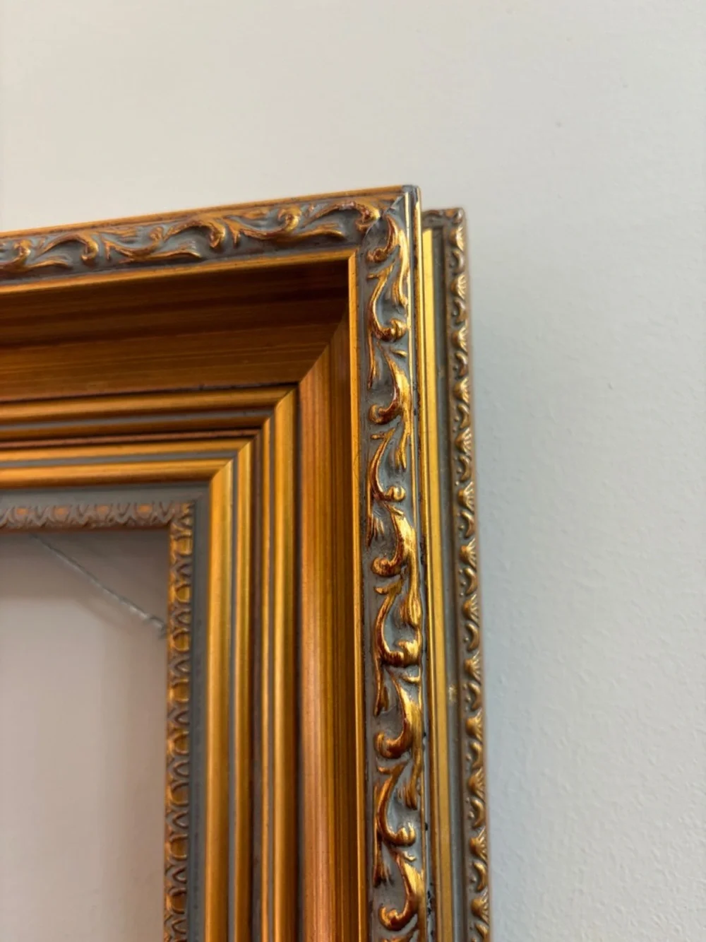 Gold Leaf Ornate Embossed Wood Picture Frame Art Artwork Wall Decor Home Accents